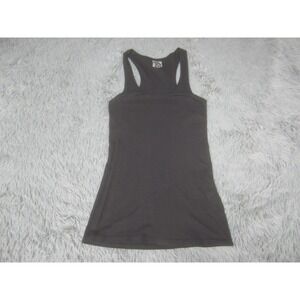 Flounce Tank Top Womens Large Black Shirt